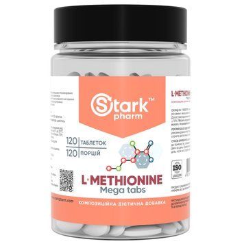 L-Метіонін Stark Pharm L-Methionine 500 мг 120 таб