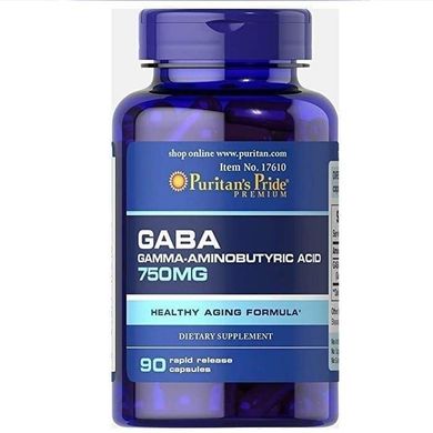 Релаксант Gaba Puritans Pride 750 mg 90 caps