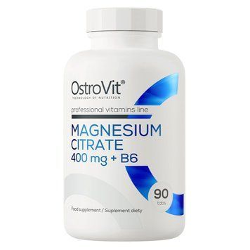 Магній Цитрат OstroVit Magnesium Citrate + B6 400 мг 90 таб