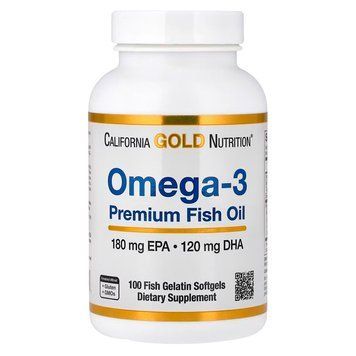 Омега-3 California Gold Nutrition Premium Fish Oil 100 капс США