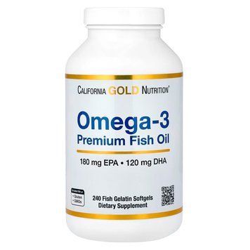 Омега-3 California Gold Nutrition Premium Fish Oil 240 капс США