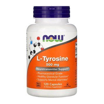 L-Тирозин NOW Foods L-Tyrosine 500 мг 120 капс США