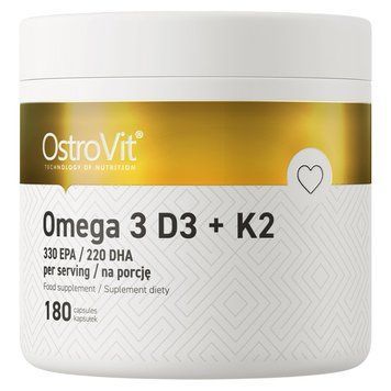 Омега-3 OstroVit Omega 3 + D3 + K2 180 капс