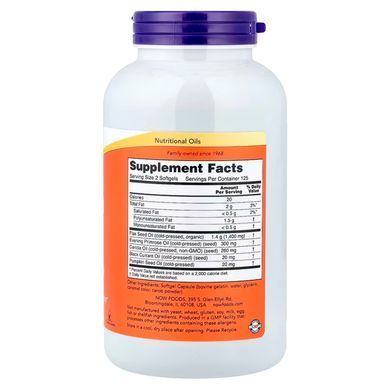 Омега-3-6-9 NOW Foods 1000 мг 250 капс США
