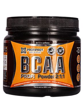 Аминокиcлоты BCAA 2:1:1 вкус, 500г PROFIPROT