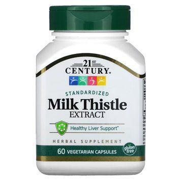 Расторопша 21st Century Standardized Milk Thistle Extract 60 капс