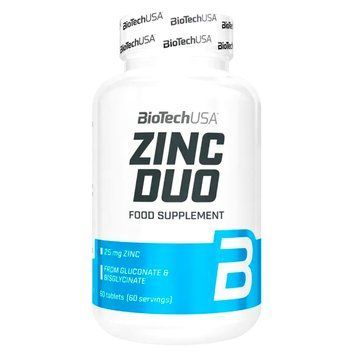 Цинк BioTech USA Zinc Duo 25 мг 60 таб