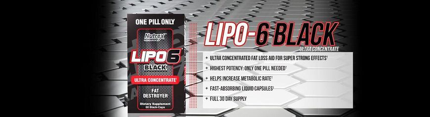 Жиросжигатель Nutrex Lipo 6 Black Ultra Concentrate 60капс