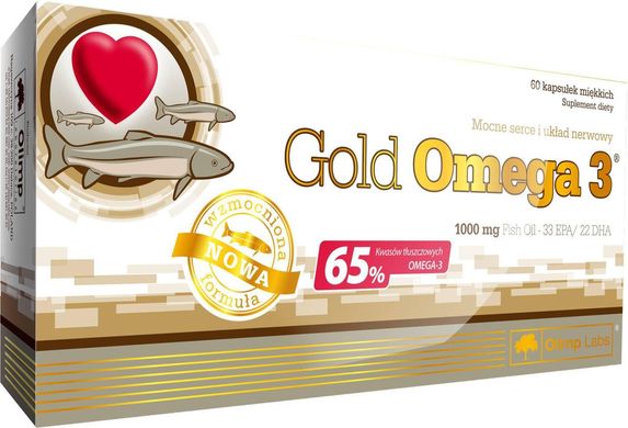 Рыбий жир Gold Omega-3 65% Olimp Labs 60 капс
