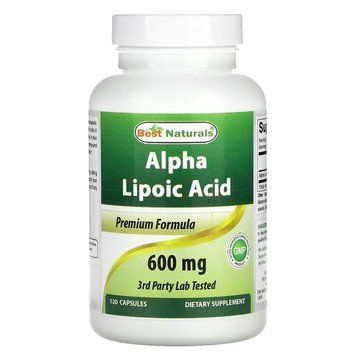 Альфа-ліпоєва кислота Best Naturals 600 мг 120 капс