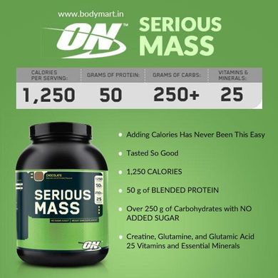 Гейнер Serious Mass Optimum Nutrition 2720 г США