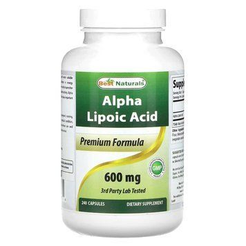 Альфа-ліпоєва кислота Best Naturals 600 мг 240 капс