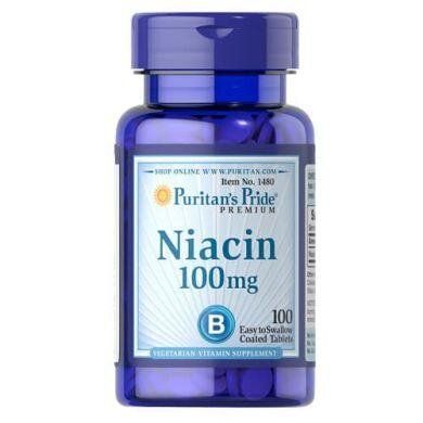 Puritan's Pride Ниацин витамин В3 100 mg - 100 таб