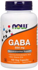 Релаксант NOW Foods США GABA 500 mg 100 caps