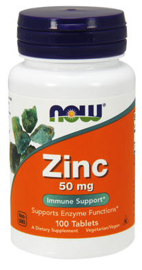 Цинк Zinc 50 mg NOW 100 tab США