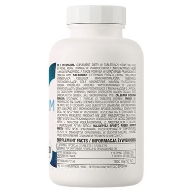 Калій OstroVit Potassium 1050 мг 90 табл