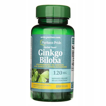 Ginkgo Biloba Гінкго Білоба Puritan's Pride 120 мг 100 капс