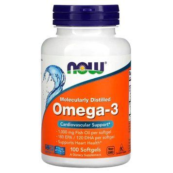 Омега-3 Now Foods Omega-3 100 капс США