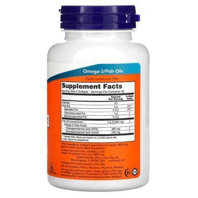 Омега-3 Now Foods Omega-3 100 капс США