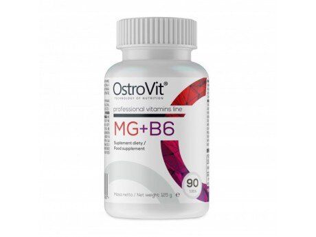 Легкий релаксант Минералы OstroVit Mg+B6 (90 таб)