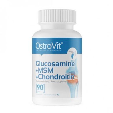 Хондропротектор Glucosamine + MSM + Chondroitin Ostrovit 90 caps