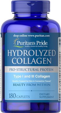 Коллаген Hydrolyzed Collagen Puritan's Pride 1000 mg 180 caps
