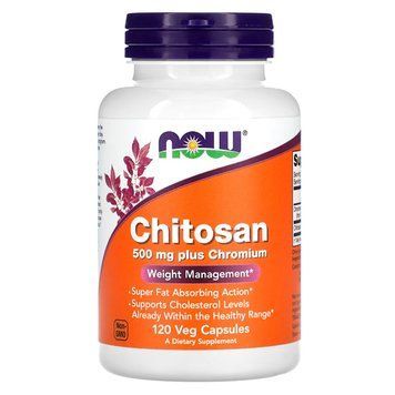 Хитозан и хром NOW Foods Chitosan 500 мг 120 капс США