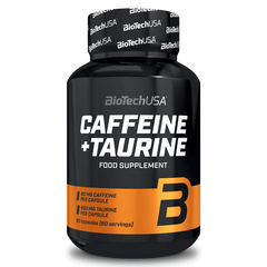 Предтрен BioTech Кофеин + таурин 60 кап