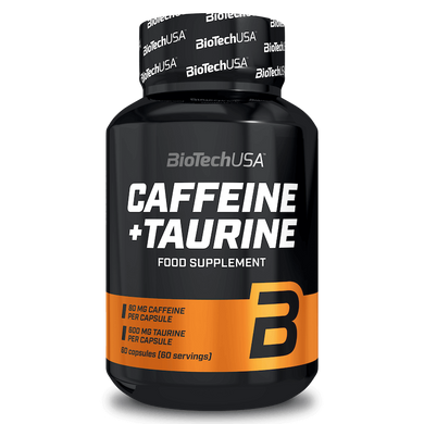 Предтрен BioTech Кофеин + таурин 60 кап