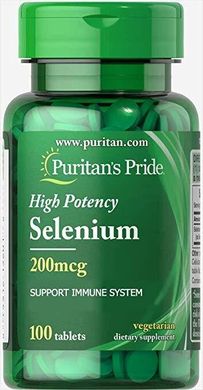 Селен Puritan's Pride Selenium 200 mcg 100 капс