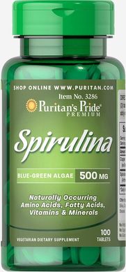 Спирулина Рuritan's Pride Spirulina 500 mg 100 капс