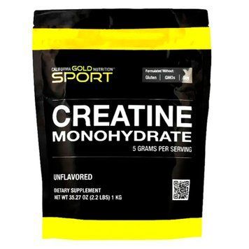 Креатин моногідрат California Gold Nutrition Sport Creatine 1 кг США