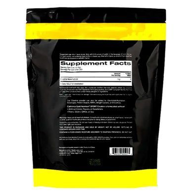 Креатин моногідрат California Gold Nutrition Sport Creatine 1 кг США