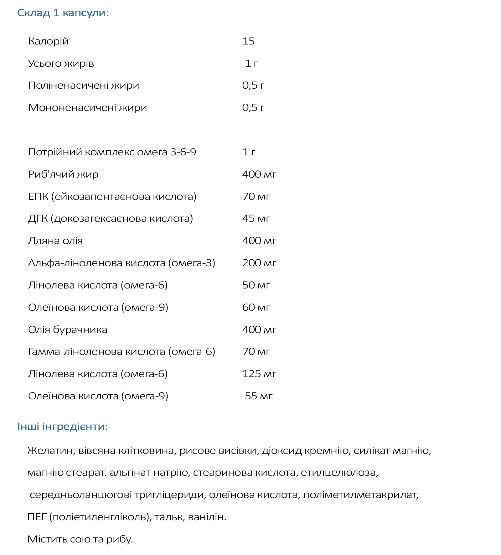 жирні кислоти омега